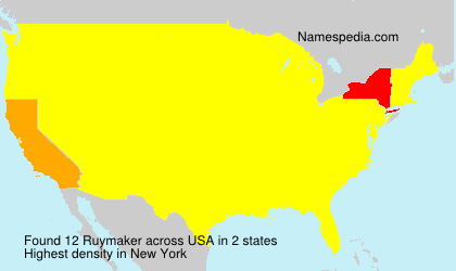 Surname Ruymaker in USA Surname Ruymaker in USA