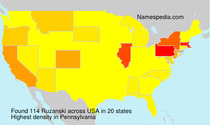Surname Ruzanski in USA Surname Ruzanski in USA