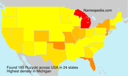 Surname Ruzycki in USA Surname Ruzycki in USA