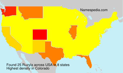 Surname Ruzyla in USA Surname Ruzyla in USA