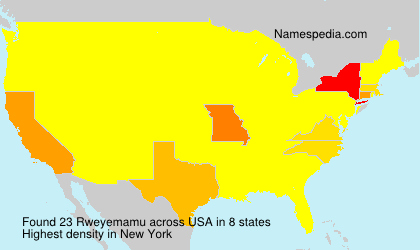 Surname Rweyemamu in USA Surname Rweyemamu in USA
