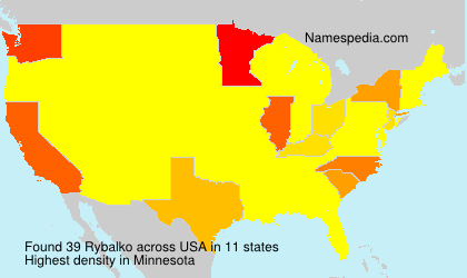 Surname Rybalko in USA Surname Rybalko in USA