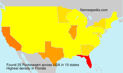 Surname Ryckewaert in USA