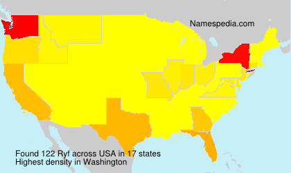 Surname Ryf in USA Surname Ryf in USA