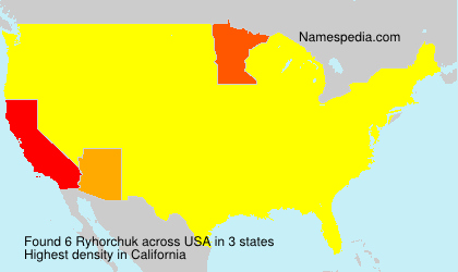 Surname Ryhorchuk in USA Surname Ryhorchuk in USA