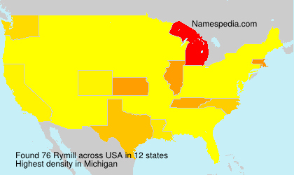 Surname Rymill in USA