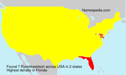 Surname Ryschkewitsch in USA Surname Ryschkewitsch in USA
