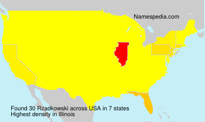 Surname Rzadkowski in USA
