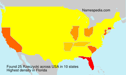 Surname Rzeczycki in USA Surname Rzeczycki in USA