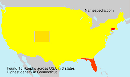 Surname Rzepko in USA