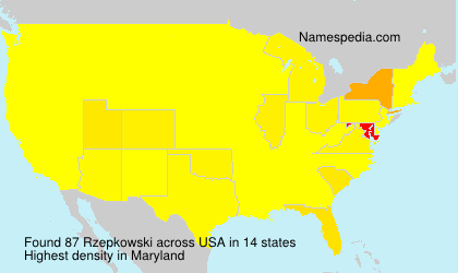 Surname Rzepkowski in USA