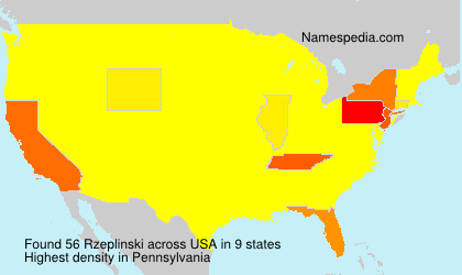 Surname Rzeplinski in USA Surname Rzeplinski in USA