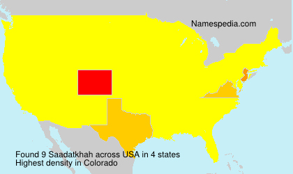 Surname Saadatkhah in USA Surname Saadatkhah in USA