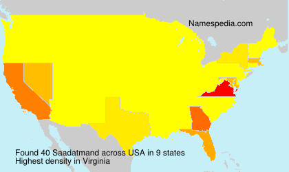 Surname Saadatmand in USA Surname Saadatmand in USA