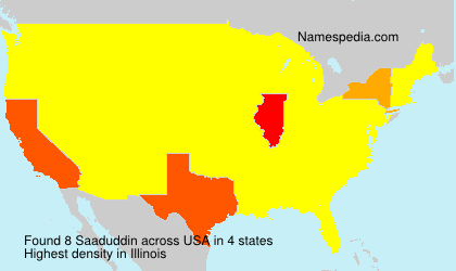 Surname Saaduddin in USA Surname Saaduddin in USA