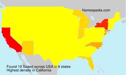 Surname Saaed in USA Surname Saaed in USA