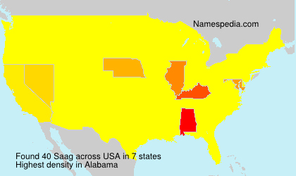 Surname Saag in USA Surname Saag in USA