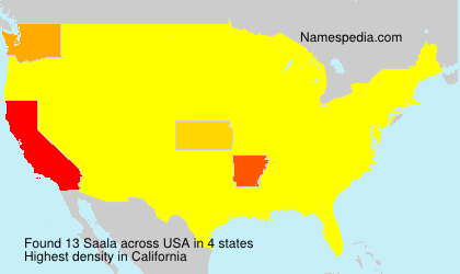 Surname Saala in USA Surname Saala in USA
