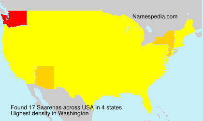 Surname Saarenas in USA Surname Saarenas in USA