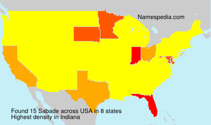 Surname Sabade in USA Surname Sabade in USA