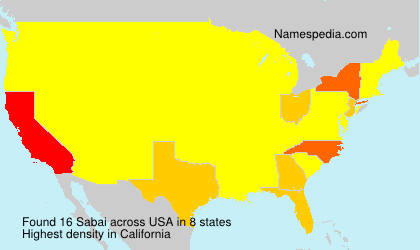 Surname Sabai in USA Surname Sabai in USA