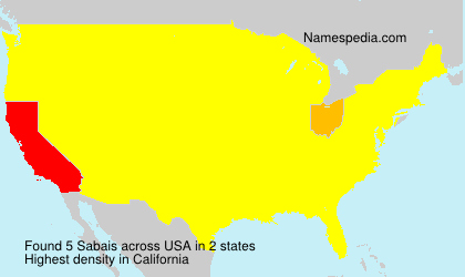 Surname Sabais in USA Surname Sabais in USA