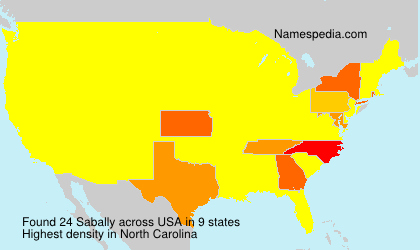 Surname Sabally in USA Surname Sabally in USA