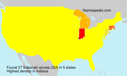 Surname Sabanski in USA Surname Sabanski in USA