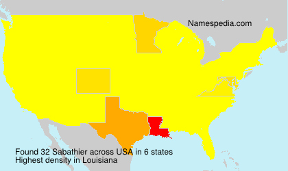 Surname Sabathier in USA Surname Sabathier in USA