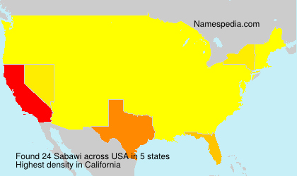 Surname Sabawi in USA Surname Sabawi in USA