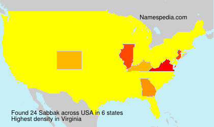Surname Sabbak in USA Surname Sabbak in USA