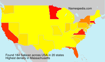 Surname Sabean in USA Surname Sabean in USA
