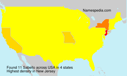 Surname Sabello in USA Surname Sabello in USA