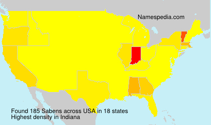 Surname Sabens in USA Surname Sabens in USA