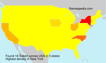 Surname Sabert in USA Surname Sabert in USA