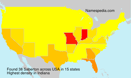 Surname Saberton in USA Surname Saberton in USA