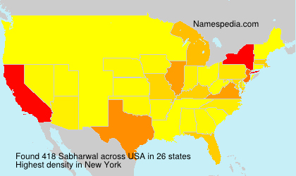 Surname Sabharwal in USA Surname Sabharwal in USA
