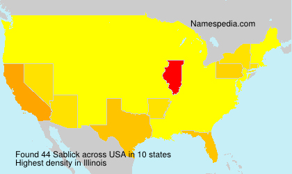 Surname Sablick in USA Surname Sablick in USA