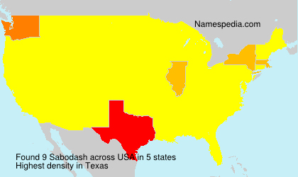 Surname Sabodash in USA Surname Sabodash in USA