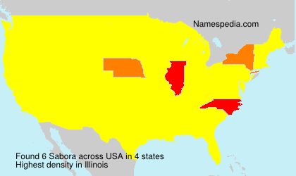 Surname Sabora in USA Surname Sabora in USA