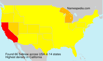 Surname Sabraw in USA Surname Sabraw in USA