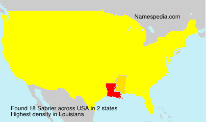 Surname Sabrier in USA Surname Sabrier in USA
