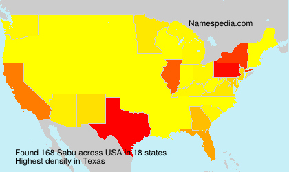 Surname Sabu in USA Surname Sabu in USA