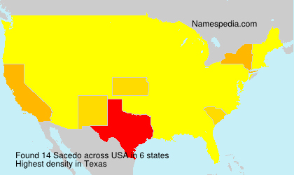Surname Sacedo in USA Surname Sacedo in USA