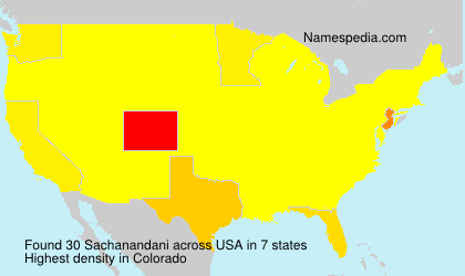 Surname Sachanandani in USA Surname Sachanandani in USA