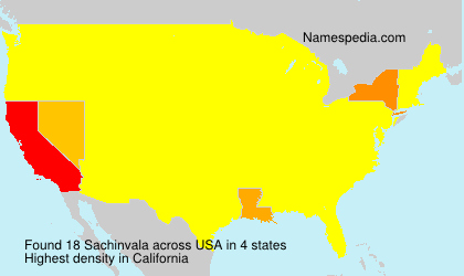 Surname Sachinvala in USA Surname Sachinvala in USA