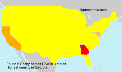 Surname Sachy in USA Surname Sachy in USA