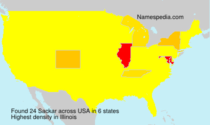 Surname Sackar in USA Surname Sackar in USA
