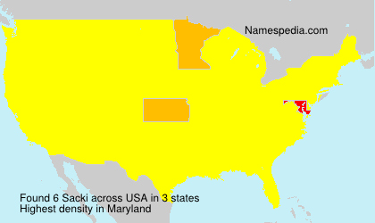 Surname Sacki in USA Surname Sacki in USA