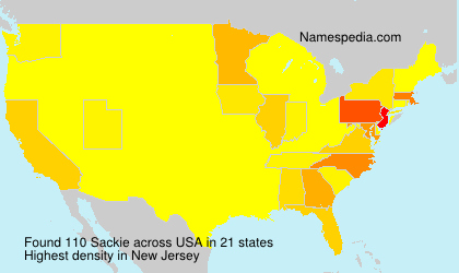 Surname Sackie in USA Surname Sackie in USA